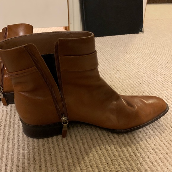 Talbots brown leather heeled boots - Picture 3 of 4